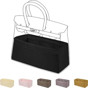 DGAZ Purse Organizer Silky Smooth,Silk,Luxury Handbag Tote in Bag Shapers, Women- Fits Birkin25/30/35/40 Bags