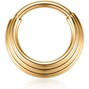 Triple Stacked Septum Nose Ring 316L Surgical Steel Daith Conch Helix Cartilage Lobe Piercing Jewelry 18G 16G