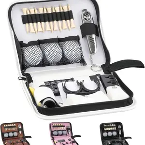 Golf Gifts for Men and Women - Hi-End Case Set with Golf Balls Tees Divot Tool Rangefinder Brush Scorer & Ball Clamp Essential Accessories