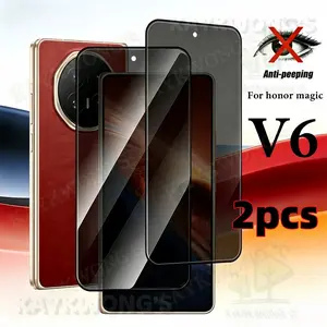 KAYKWONG'S 2 Piece Privacy Screen Protector Film for Honor Magic Series, 9h Hardness Anti-Scratch, Fits for Magic V6/v/vs/v2/vs2/v3/vs3/v5, Foldable Phone Protection