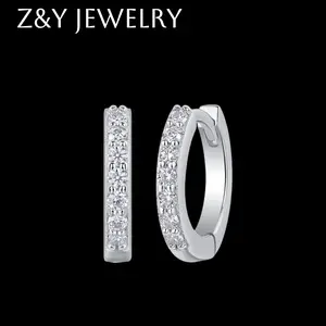 Synthetic Moissanite earrings Set 925 Sterling Silver[E13083]