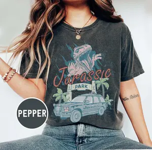 Vintage Jurassic Park Comfort Colors Shirt, Retro Jurassic Park Entrance with Tour Shirt, Jurassic Park Dinosaur T-rex Shirt, Jurassic World