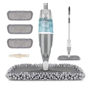 Floor Spray Mop with Washable Mop Pads Refillable Spray Bottle Mop for Hardwood Wood Kitchen Laminate Floor Cleaning