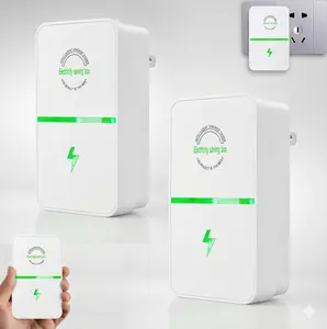 2 Pack Power Factor Device, 28KW Electricity Saving Box (90V-250V), US Plug Surge Protector & Thermoregulation.
