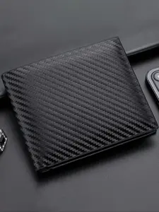Men's Business Minimalist Carbon Fiber Pattern Short Wallet, Simple Style  Card Holder, Casual Trendy Versatile High-quality Daily Wallet, Durable Bifold Wallet, Business Wallets, Business Fashion Wallet