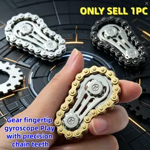 Multifunctional Anxiety Relief Finger Toy, Anxiety Fidgets, Metal Chain Fidget Spinner, Stress Relief Toy, Fun Gift for Adults and Kids, Easter Party Birthday Present