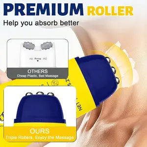 The neck cream with its own roller is so fragrant! Apply and massage the neck texture eraser while easily having a swan neck, roller massage+neck cream two in one, the savior of the low head tribe. The double and five pack is more affordable