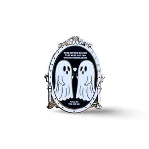 Two Ghosts Mirror 3D Enamel Pin