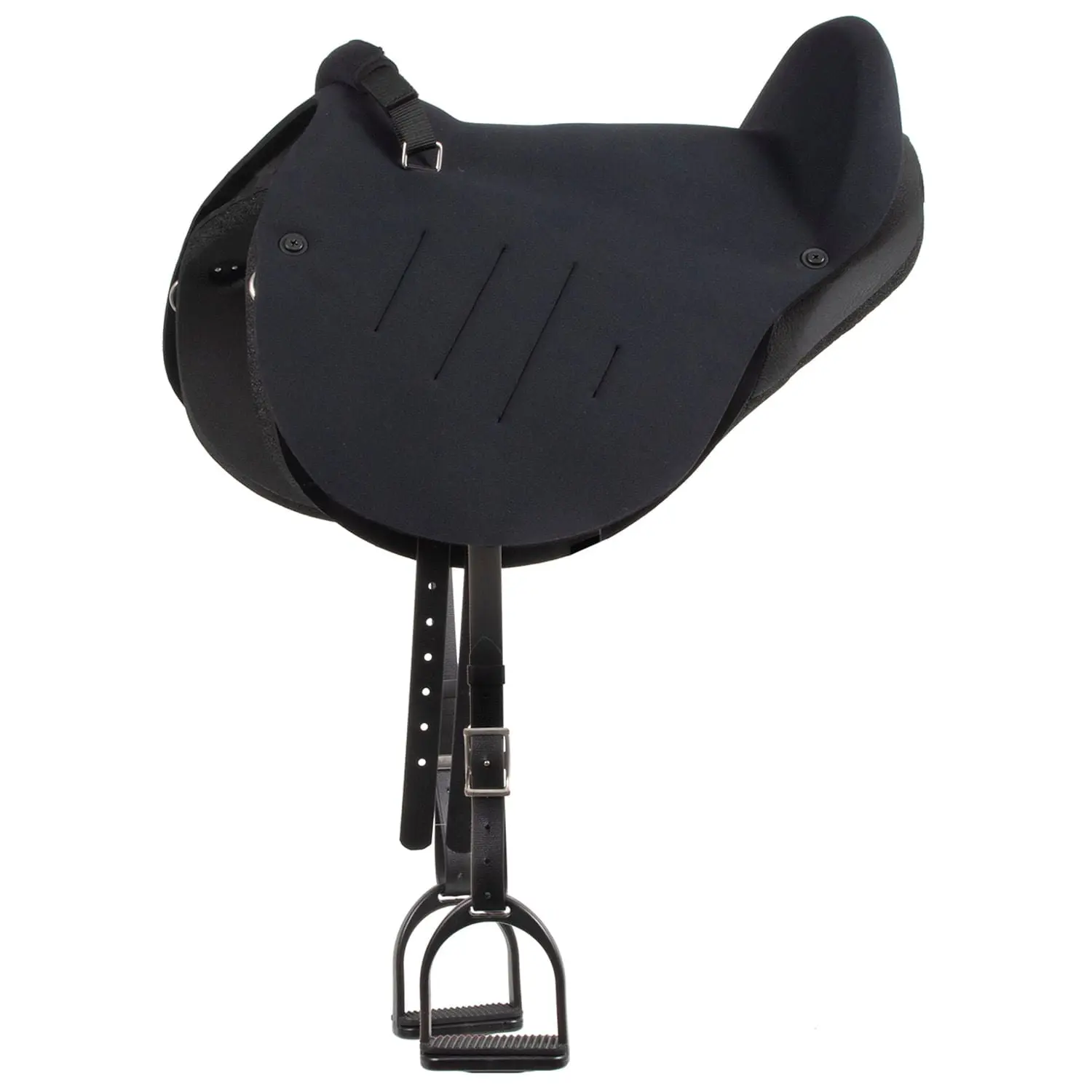 Mustang English Soft Ride Bareback Saddle, Black
