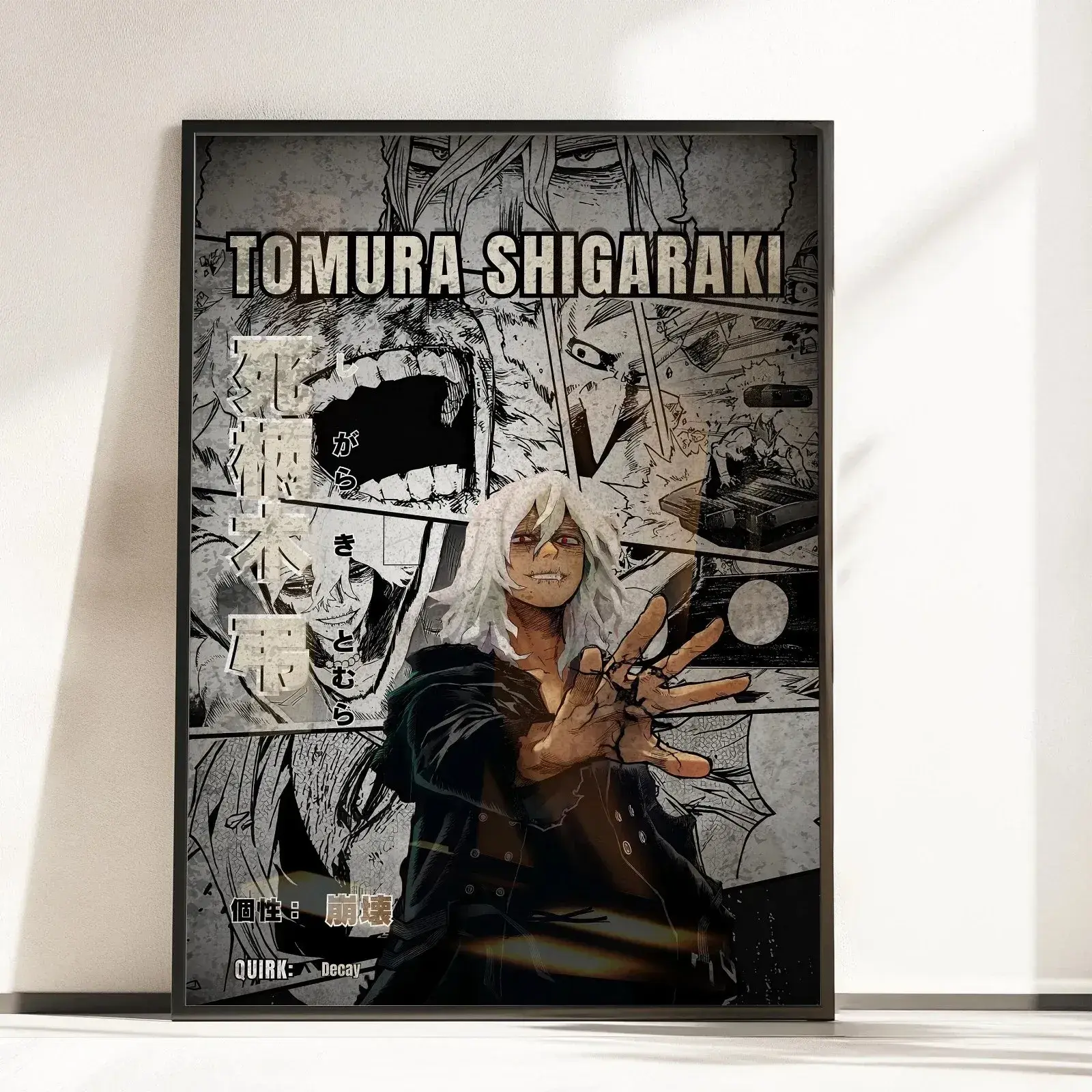 Tomura Shigaraki Unleashed Power Poster BNHA Villain Art Print All Sizes
