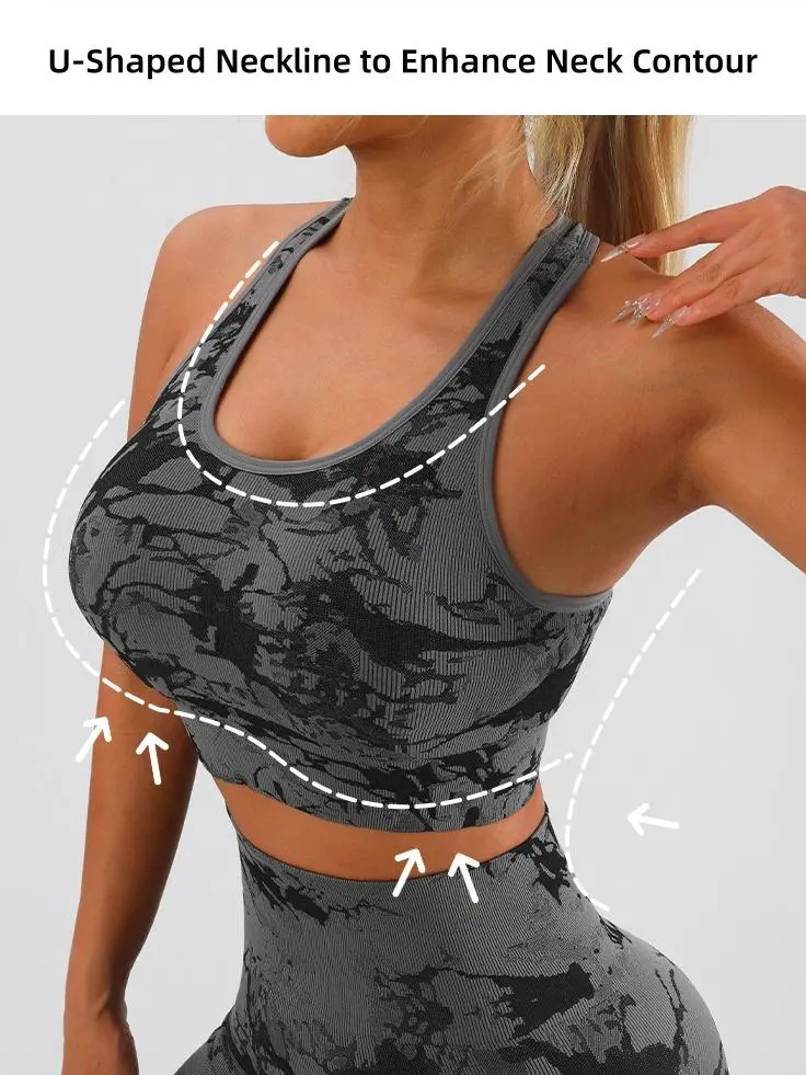 Product Introduction of VVL Women's Holiday Haul Fitness Set 2-Piece Seamless Racerback Vest & High-Waisted Yoga Pants Comfortable Removable Pads Sportswear for Yoga Running & Casual Wear 15