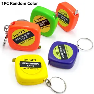 Random Color Mini Measuring Tape – 1PC Keychain Ruler for Sewing, Crafts, DIY Projects & Household Measurements