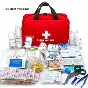 Portable Outdoor First Aid Kit, Travel Emergency Medical Bag, Home Survival Supplies, Essential Trauma Pack, Drug Storage Pouch, Survival Equipment Set