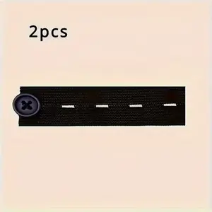 Adjustable Waist Extender Buckle Set, Seamless Design, Elastic Comfort Fit, Versatile for Pants & Jeans, Daily Wear Accessories