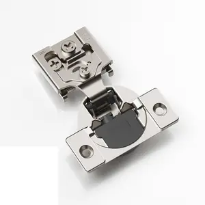 Soft Close Cabinet Hinges 1/2'’ Overlay, 10 Pack, Concealed Hinge for & Cabinet Door, Hidden Hinge,, Brushed Nickel Finish (1/2 Inch, 10 Pack)