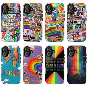 8 Styles Colorful Y-Rainbow Pride Collage Phone Case, LGBTQ+ Support Protective Cover, Happy Pride Month Phone Case, Gift for him/her, Trending 26 Y