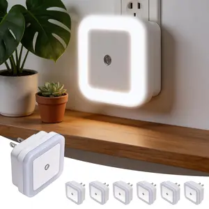 Night Light, Night Lights Plug into Wall 6-Pack, Plug in Night Light, Dusk to Dawn Nightlight Led Night Lights for Bedroom, Bathroom, Hallway Warm White Home Lighting SpringStatements