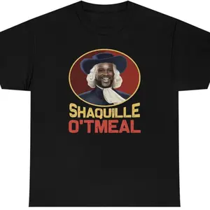 Mens Shaquille O'Tmeal T-Shirt Funny Shaq O Neal Oatmeal Styled Novelty Humor T-Shirt DRG, Shaq Icy Hot Commerical T-Shirt DRG planbtwistedtea