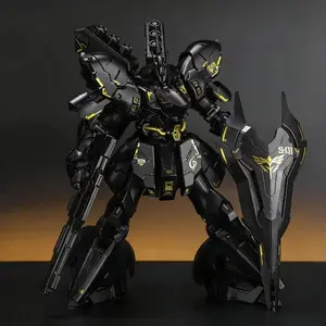 1/144 RG Sazabi Black Gold Version Mecha Model Kit Assembly Toy Action Figures With Water Slide Decals & Effect Parts Boy Gifts