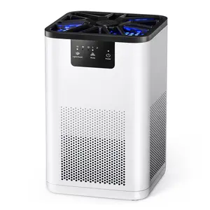 AROEVE MK06 True HEPA Filter Air Purifier with Aromatherapy, 20dB Ultra-Quiet Odor Eliminator, Removes Pet Hair, Smoke, Pollen for Bedroom, Office
