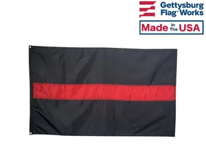 THIN RED LINE Fireman Flag - 3x5 - Sewn - Colorful Design - Ideal for Various Uses