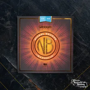 D'Addario NBM1038 Nickel Bronze Mandolin Strings, Light, 10-38