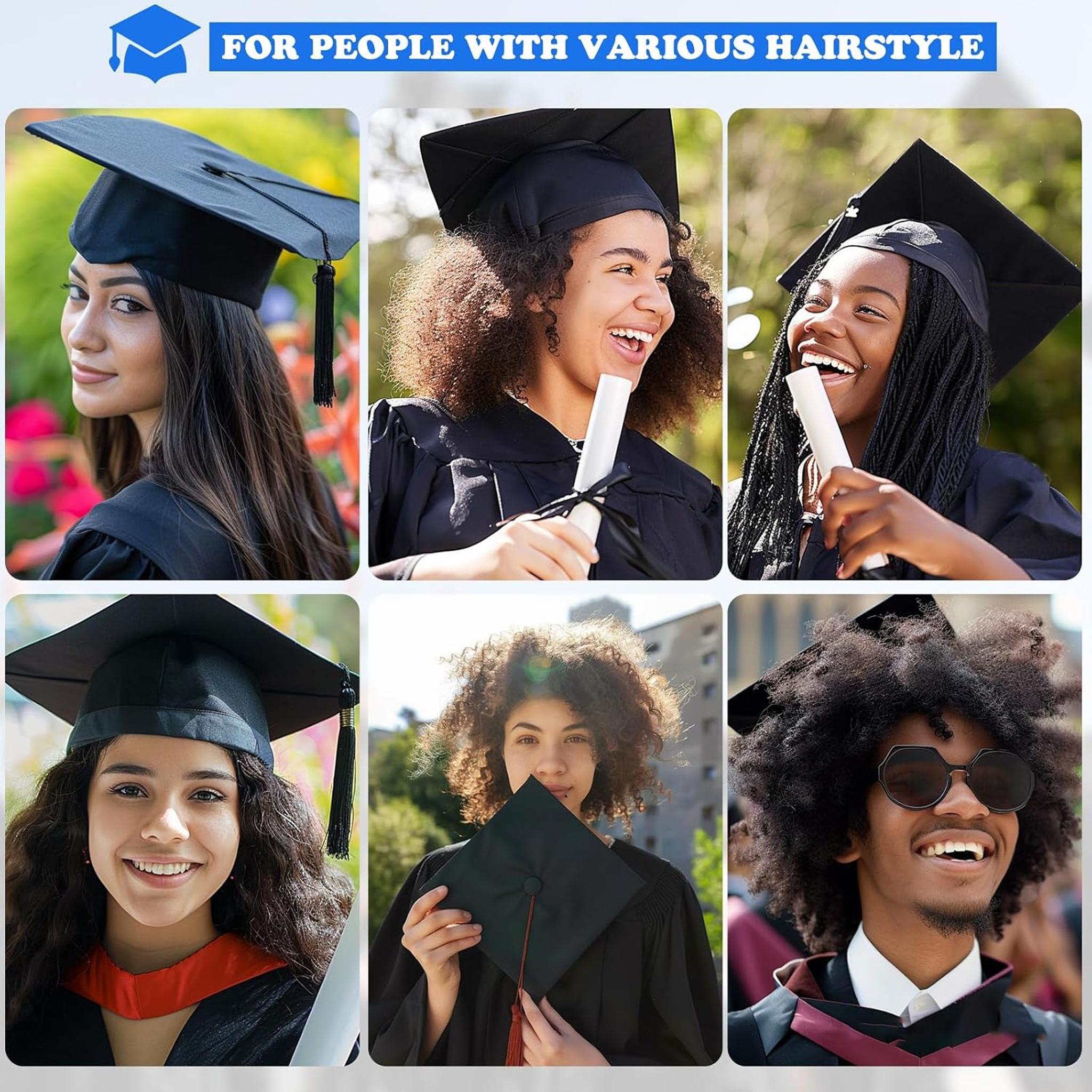 Graduation Cap Headband, Firm Anti-fall Hair Band for Graduation Cap, Graduation Gifts Hat Accessories