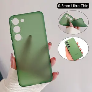 US-CASE - 0.3mm Ultra Thin Frosted Phone Case for Samsung S25 S24 FE S23 Ultra S22 S21 Plus A54 A34 A14 Translucent Matte Soft PP Cover