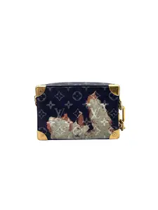 Pre-owned Louis Vuitton canvas Shoulder Bags Soft Trunk Monogram Bleach Shoulder Bag IRIS064