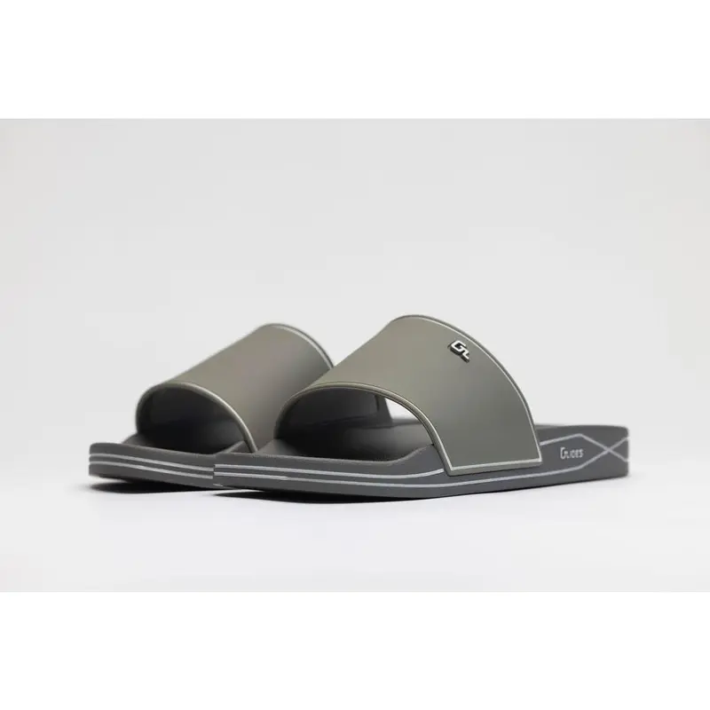 GL-X1 Unisex Gray Slide Sandals with Proprietary eXCleet Insole for All-Day Comfort & Ethically Sourced Renewable Materials