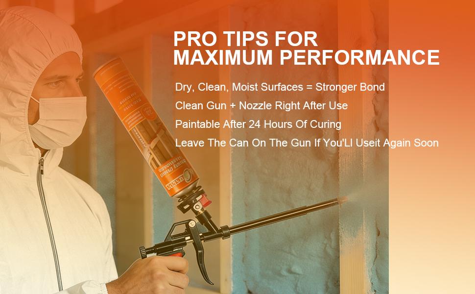 Closed Cell Spray Foam Insulation Kit 40 Sq.Ft.,High Density Polyurethane Expanding Spray Foam for Walls and Attic,Easy DIY Wide Spray Foam Kit with Gun, Cleaner & Safety Gear