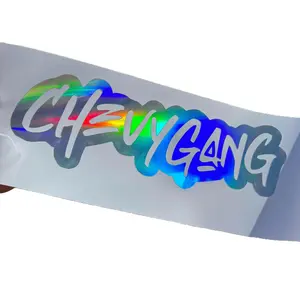 CHEVY GANG Decal 9 Inches Wide by 3 Inches Tall Durable Vinyl for Diesel Truck Customization in Various Colors and Designs