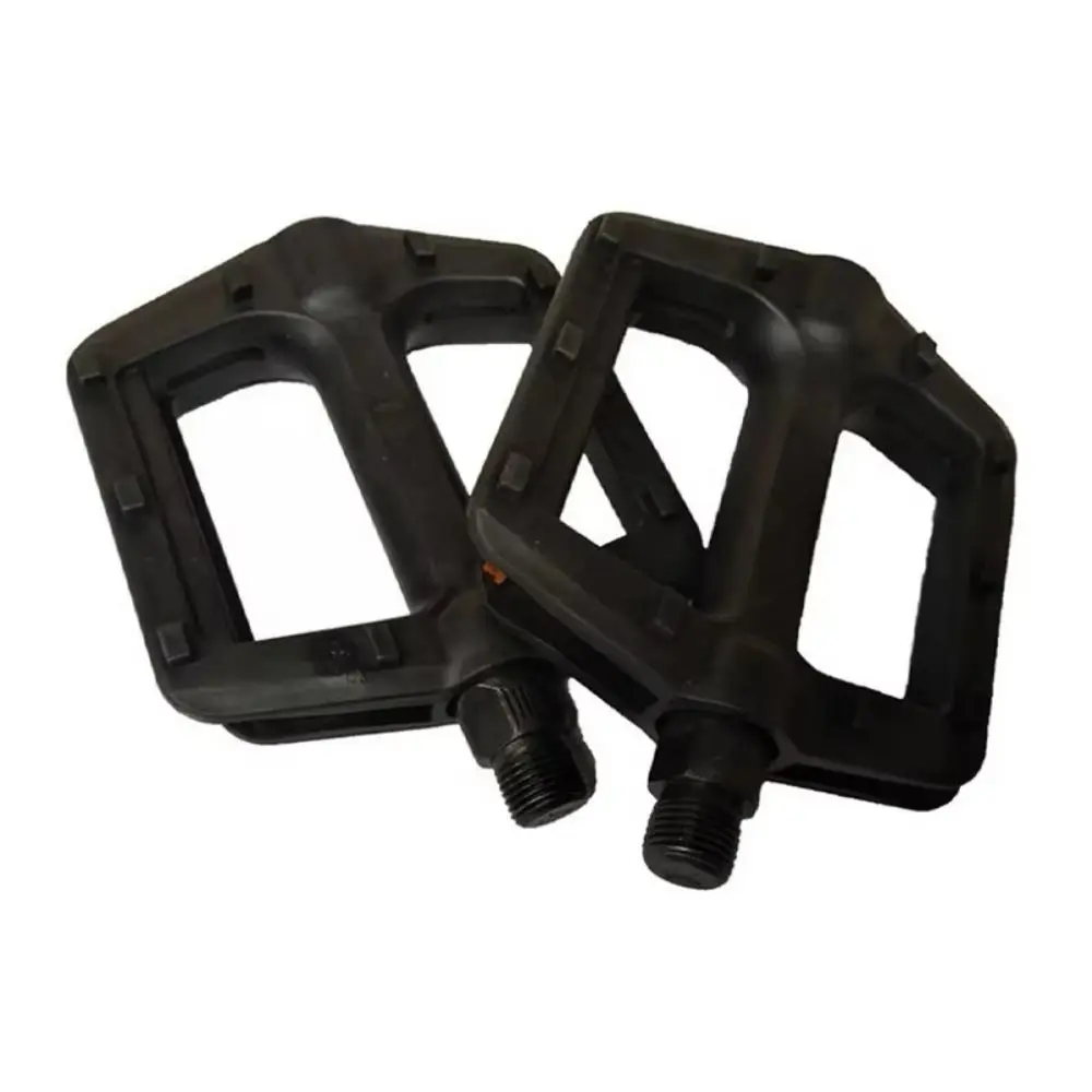 Anti Slip Bike Pedals, Wide Platform Lightweight Engineering Plastic Bicycle Parts with DU Bearings, 12x10.5cm, for Road MTB Cycling, Anti Slip Pedals