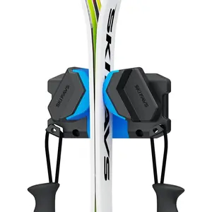 Ski & Snowboard Wall Rack, Space-Saving Ski Wall Mount for Garage, Winter Gear Organizer, Fits Any Ski or Snowboard, Nonslip Ski Holders, Garage Organization, 1 Pack