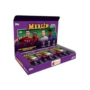2021 -22 Topps UEFA Champions League Merlin Chrome Soccer Hobby Box