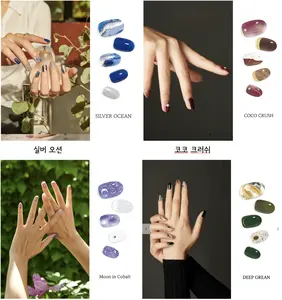 Semi Cured Gel Nail Strips Kit 2+1 Bundle – UV Gel Nail Stickers, No Lifting Long Lasting Press On Nails, 30 Second Easy Application, Pick 2 Design Get 1 Free Random Gift