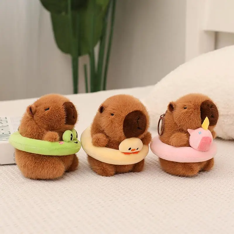 Cute Capybara Plush Toy, Soft Stuffed Capybara Dolls, Plush Toys, Kawaii Plushie for Children Birthday Gift, Huggable Stuffed Animal