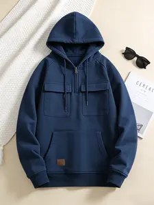 Cargo Hoodies For Men Tactical Sweatshirt Quarter ZipCargo Pullover Hoodies Workout Gym Men Fashion OutdoorHoodies, Man sweatshirts, Cargo Hoodies, hooded collar