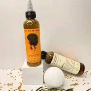 The Mane Magic Hair growth oil 4oz Haircare with 35 organic ingredients from India fast and massive results-peppermint scented