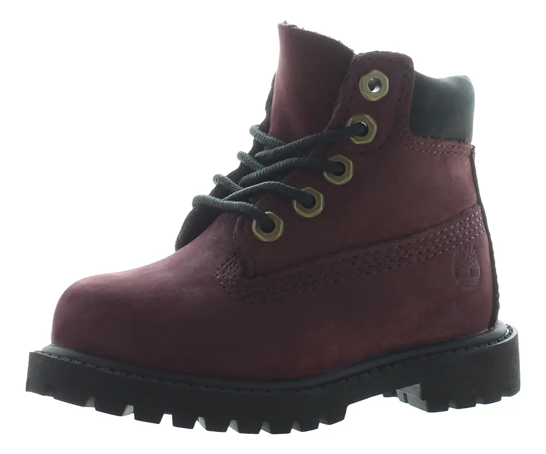 Timberland Unisex Infant & Toddler 6-Inch Premium Classic Wheat High-Top Nubuck Leather Bootie Set, Lace-Up Front, 2-3 Years