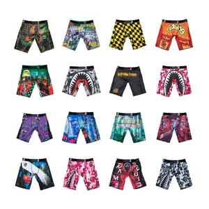 ETHIKA Men Underwear Breathable Sexy Men's Panty Lingerie Underpants Male Plus Size Fashion Shark Print Men Boxer Briefs Trunks