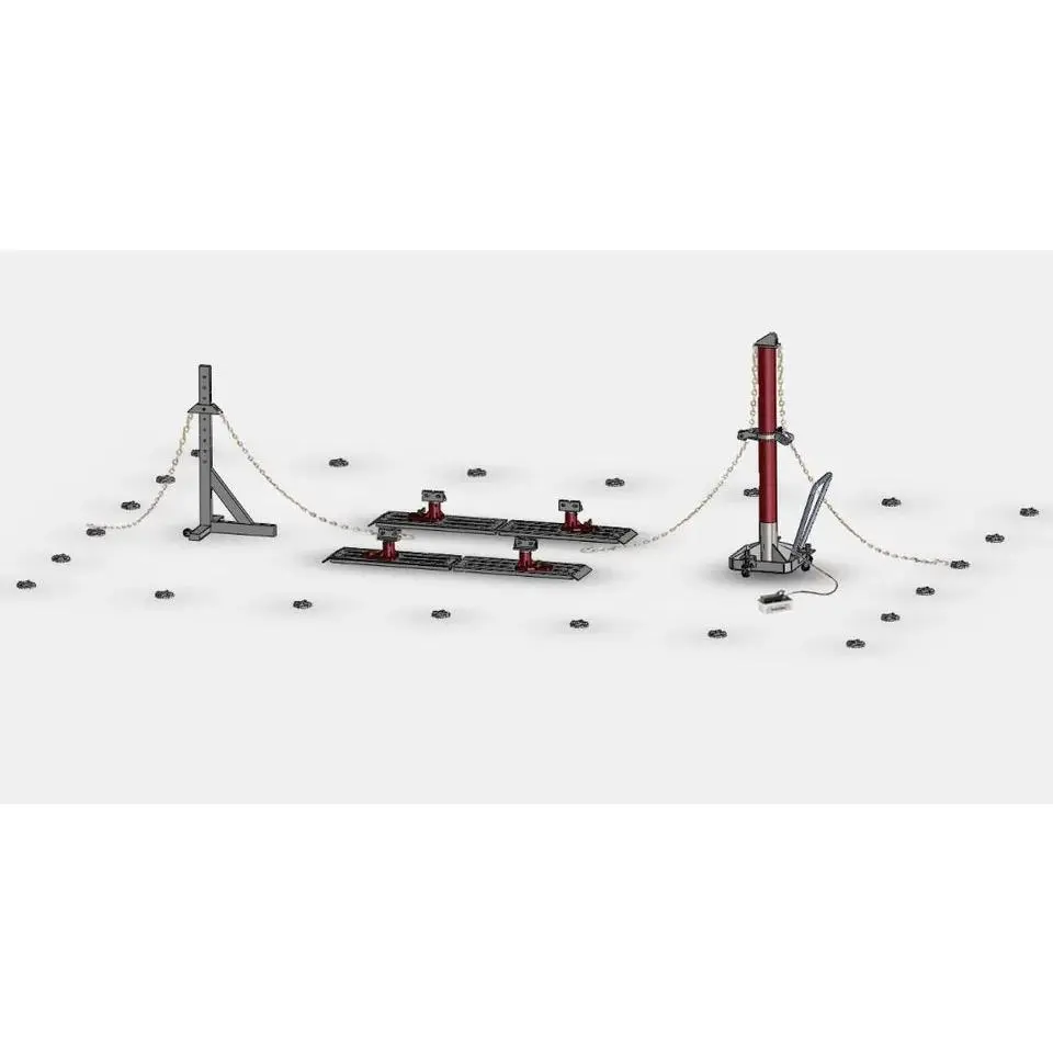 Auto Body Frame Puller | Portable 10 TON Floor Rack for Repairs