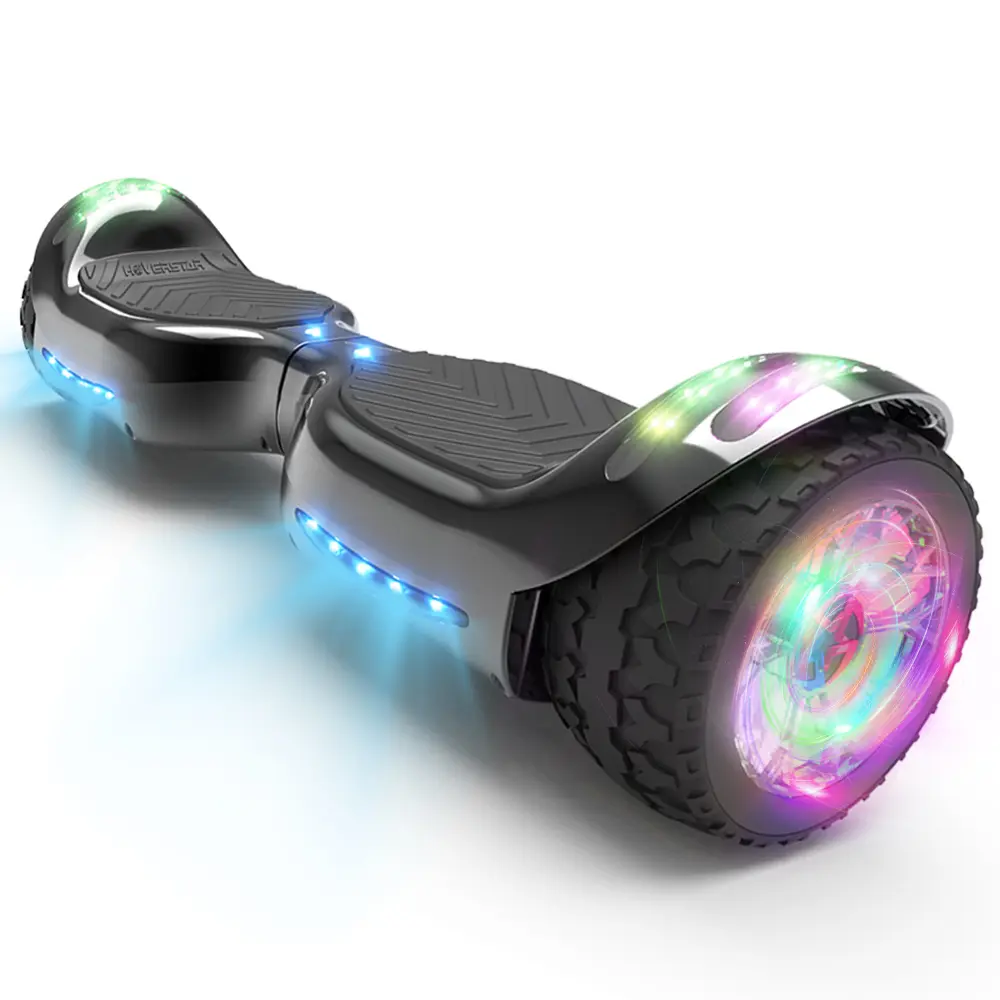 Hover Star Hoverboard with LED Lights and Bluetooth Speaker, Self Balancing Scooter with 7" Flashing Wheels, Gifts for Kids