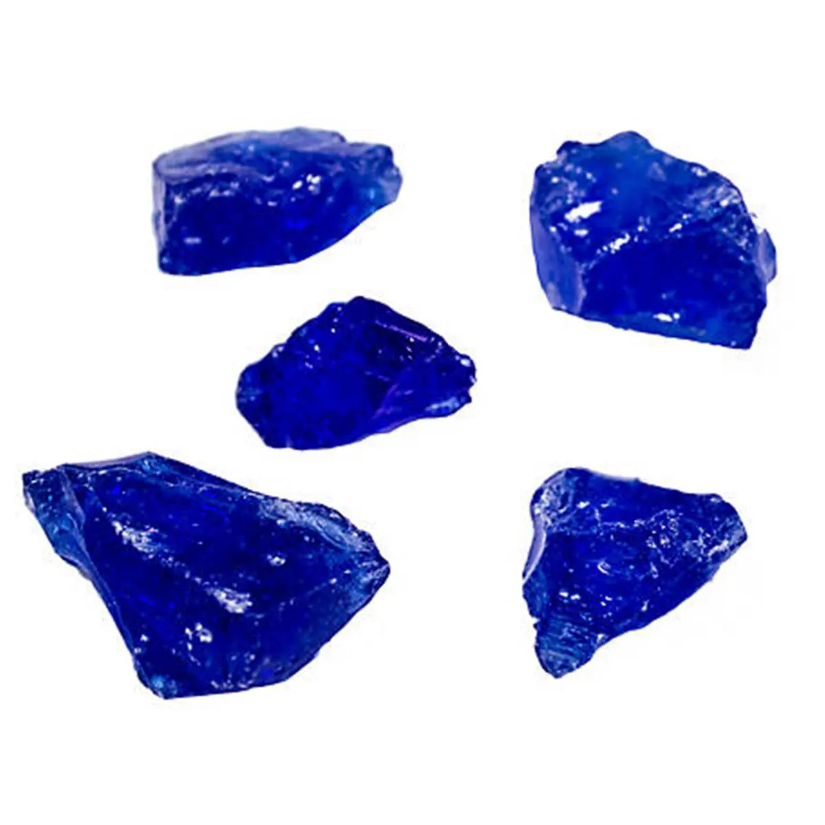 212 MAIN Recycled Glass for Outdoor Fire Pits - Ocean Blue, Eco-Friendly, Vibrant Flame Effect, Jewel-Like Appearance