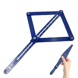 Corner Angle Finder Tool, Miter Saw Protractor with Scale, Miter Angle Finder, Digital Angle Scale (Blue)