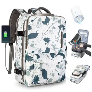 Vacuum Large Travel Backpack Carry on Flight Approved Laptop Work Business Backpack for Women Men