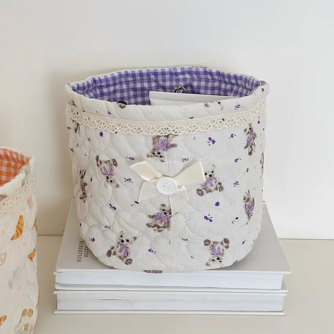 Snack Bear Series [Round Storage] (Purple)