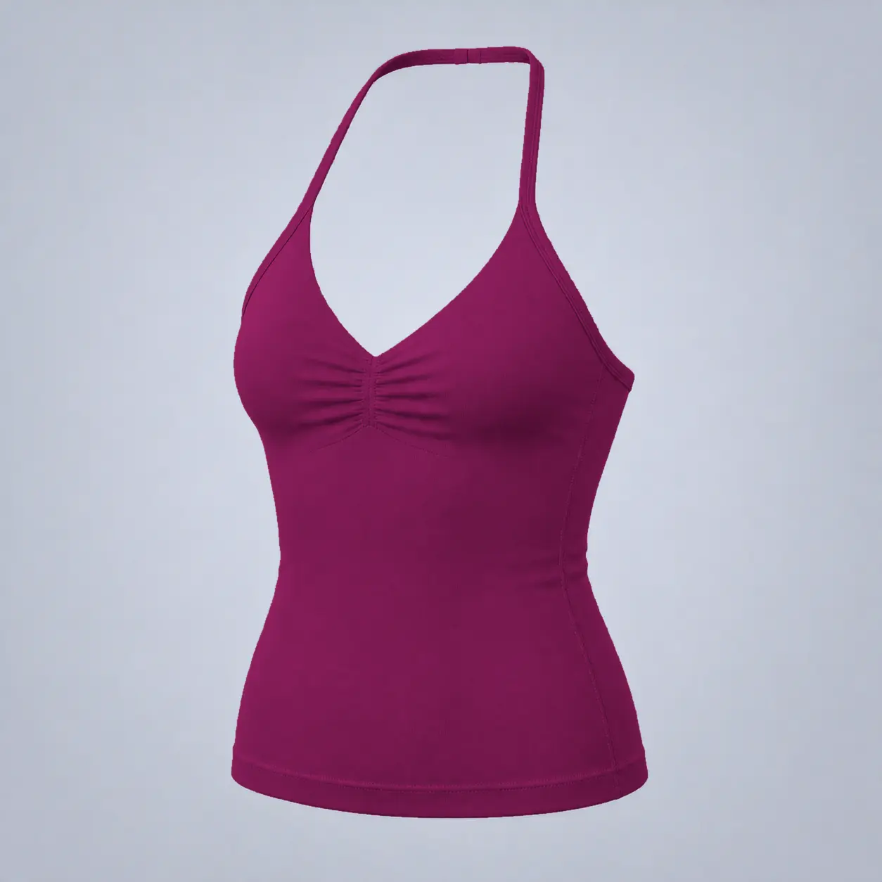 DLYNIO Women's Longline Sports Vest, Strappy Backless Workout Tank Top with Built-In Removable Pad Sports Bra for Gym, Yoga