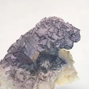 QR Code Fluorite Crystal Cluster Qinglong Mine, China Fluorite Specimen QRF2203