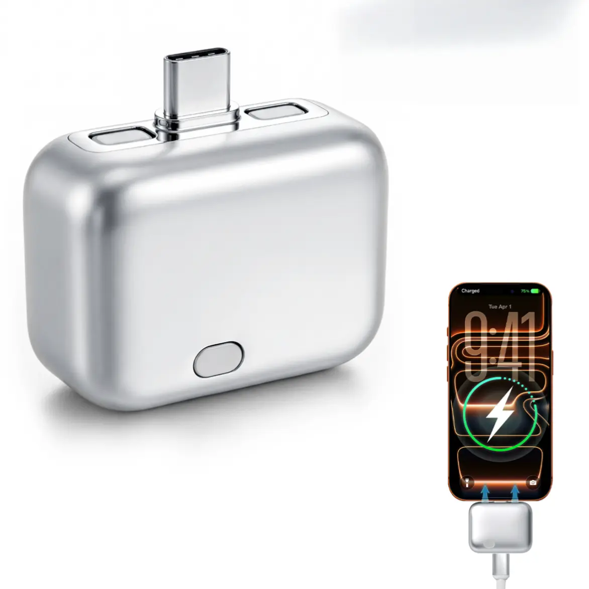 140W Type-C Charger with Physical Battery Disconnect Guard (Auto-Eject) — Smart Auto-Stop & Anti-Overcharge for Safe Overnight Charging (Phones, Laptops, Tablets)